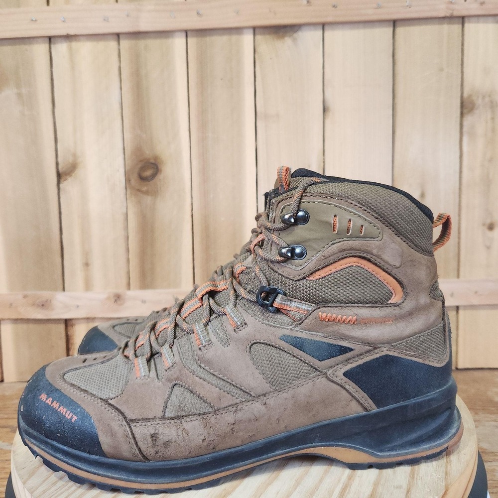 Mammut Granite GTX Boots Mens 11.5 Brown Nubuck Vibram Hiking Waterproof
